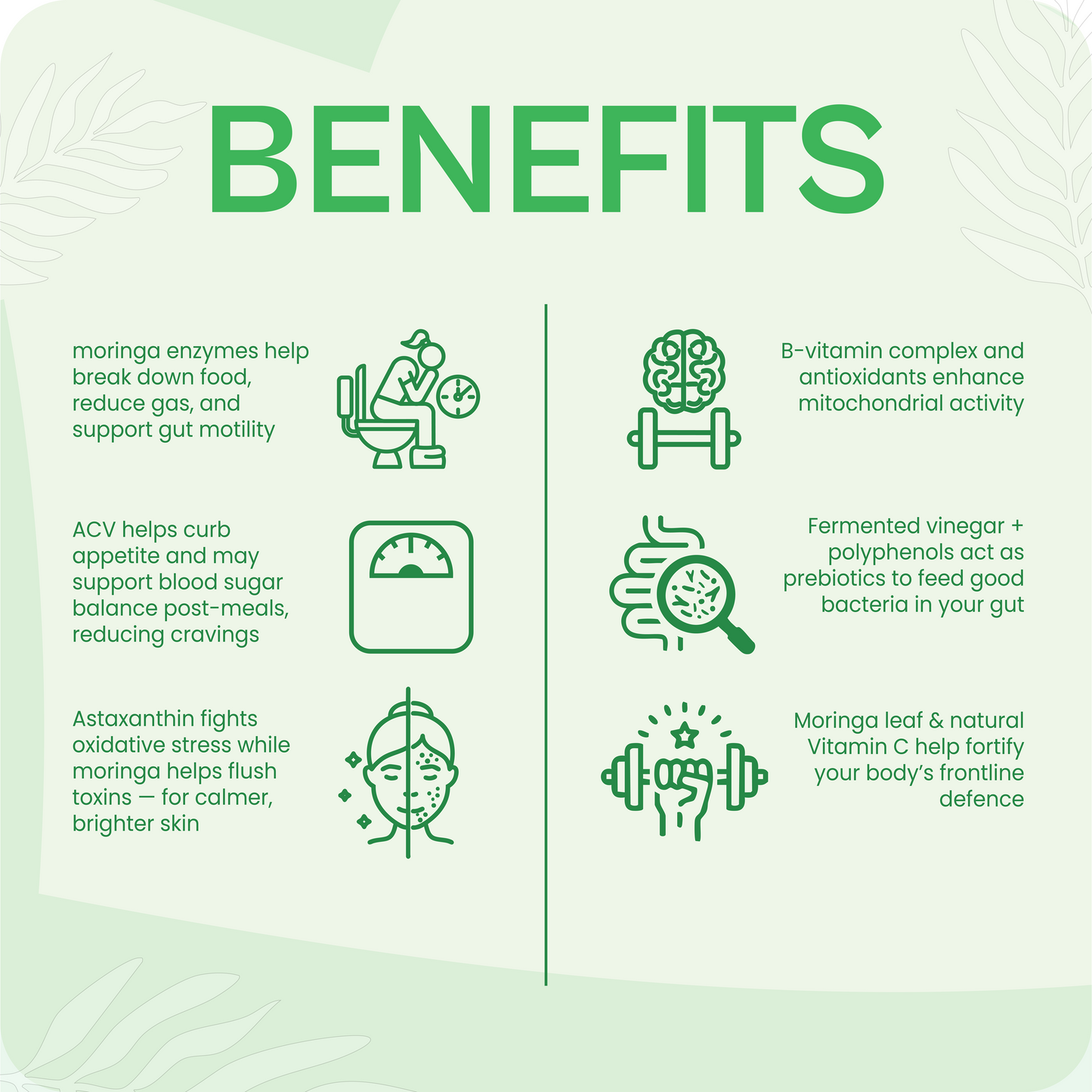 Leafwell Metabolic ACV Moringa Effervescent Tablets