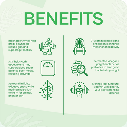 Leafwell Metabolic ACV Moringa Effervescent Tablets