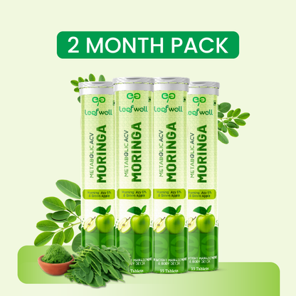 Leafwell Metabolic ACV Moringa Effervescent Tablets
